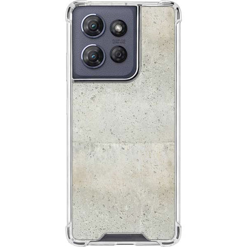 Natural White Concrete Moto G Power 5G (2025) Clear Case